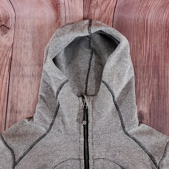 Lululemon Womens Size 6 On The Daily Hoodie Gray Full Zip Athleisure - Picture 7 of 14